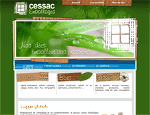 Tablet Screenshot of cessac-emballages.com